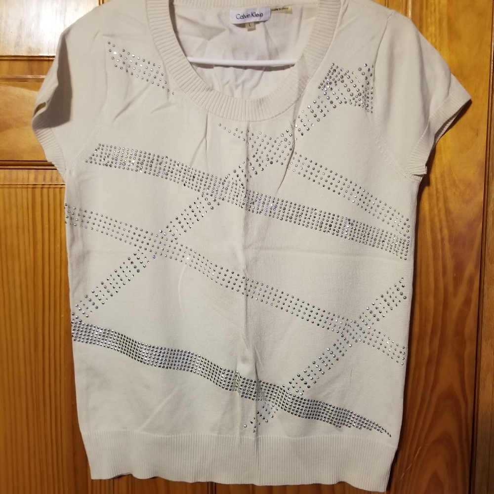 Calvin Klein short sleeve sweater